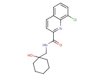 8-chloro-N-[(1-hydroxycyclohexyl)methyl]quinoline-2-carboxamide