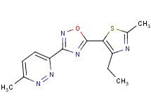 3-[5-(4-ethyl-2-methyl-1,3-thiazol-5-yl)-1,2,4-oxadiazol-3-yl]-6-methylpyridazine