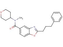 N-methyl-2-(3-phenylpropyl)-N-(tetrahydro-2H-pyran-4-yl)-1,3-benzoxazole-5-carboxamide