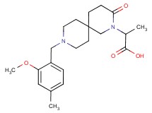 2-[9-(2-methoxy-4-methylbenzyl)-3-oxo-2,9-diazaspiro[5.5]undec-2-yl]propanoic acid