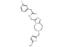 2-(3-fluorophenyl)-N-({7-[(5-methyl-2-thienyl)methyl]-6,7,8,9-tetrahydro-5H-[1,2,4]triazolo[4,3-d][1,4]diazepin-3-yl}methyl)acetamide