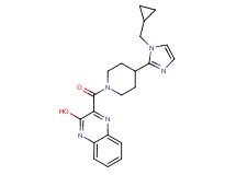 3-({4-[1-(cyclopropylmethyl)-1H-imidazol-2-yl]-1-piperidinyl}carbonyl)-2-quinoxalinol