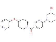 1-(5-{[4-(pyridin-3-yloxy)piperidin-1-yl]carbonyl}pyridin-2-yl)piperidin-3-ol