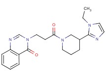 3-{3-[3-(1-ethyl-1H-imidazol-2-yl)piperidin-1-yl]-3-oxopropyl}quinazolin-4(3H)-one