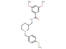 3,5-dimethoxy-N-({1-[4-(methylthio)benzyl]-3-piperidinyl}methyl)benzamide