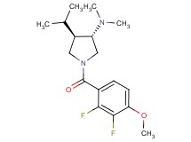 (3S*,4R*)-1-(2,3-difluoro-4-methoxybenzoyl)-4-isopropyl-N,N-dimethyl-3-pyrrolidinamine