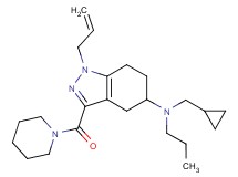 1-allyl-N-(cyclopropylmethyl)-3-(1-piperidinylcarbonyl)-N-propyl-4,5,6,7-tetrahydro-1H-indazol-5-amine