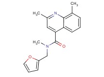 N-(2-furylmethyl)-N,2,8-trimethylquinoline-4-carboxamide