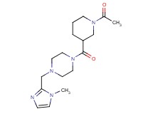 1-[(1-acetyl-3-piperidinyl)carbonyl]-4-[(1-methyl-1H-imidazol-2-yl)methyl]piperazine