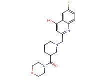 6-fluoro-2-{[3-(morpholin-4-ylcarbonyl)piperidin-1-yl]methyl}quinolin-4-ol