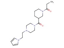 1-[(1-propionyl-3-piperidinyl)carbonyl]-4-[2-(1H-pyrrol-1-yl)ethyl]piperazine