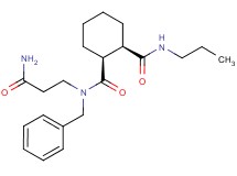 (1S*,2R*)-N-(3-amino-3-oxopropyl)-N-benzyl-N'-propylcyclohexane-1,2-dicarboxamide