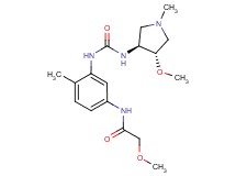 2-methoxy-N-{3-[({[(3S*,4S*)-4-methoxy-1-methylpyrrolidin-3-yl]amino}carbonyl)amino]-4-methylphenyl}acetamide