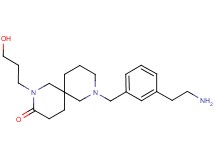 8-[3-(2-aminoethyl)benzyl]-2-(3-hydroxypropyl)-2,8-diazaspiro[5.5]undecan-3-one dihydrochloride