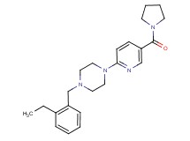 1-(2-ethylbenzyl)-4-[5-(pyrrolidin-1-ylcarbonyl)pyridin-2-yl]piperazine