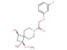 (1R*,3S*)-7-[(3-fluorophenoxy)acetyl]-3-methoxy-3-methyl-7-azaspiro[3.5]nonan-1-ol