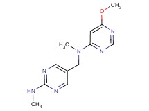 5-{[(6-methoxypyrimidin-4-yl)(methyl)amino]methyl}-N-methylpyrimidin-2-amine