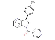 (2R*,3S*,6R*)-5-isonicotinoyl-3-(4-methylphenyl)-1,5-diazatricyclo[5.2.2.0~2,6~]undecane