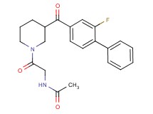 N-(2-{3-[(2-fluoro-4-biphenylyl)carbonyl]-1-piperidinyl}-2-oxoethyl)acetamide