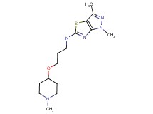 1,3-dimethyl-N-{3-[(1-methylpiperidin-4-yl)oxy]propyl}-1H-pyrazolo[3,4-d][1,3]thiazol-5-amine