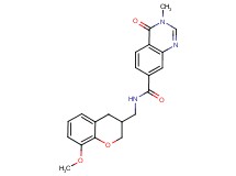 N-[(8-methoxy-3,4-dihydro-2H-chromen-3-yl)methyl]-3-methyl-4-oxo-3,4-dihydroquinazoline-7-carboxamide