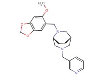 (1S*,5R*)-6-[(6-methoxy-1,3-benzodioxol-5-yl)methyl]-3-(pyridin-3-ylmethyl)-3,6-diazabicyclo[3.2.2]nonane