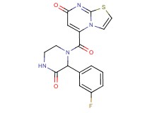 5-{[2-(3-fluorophenyl)-3-oxopiperazin-1-yl]carbonyl}-7H-[1,3]thiazolo[3,2-a]pyrimidin-7-one
