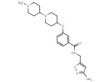3-[(1'-methyl-1,4'-bipiperidin-4-yl)oxy]-N-[(3-methyl-5-isoxazolyl)methyl]benzamide