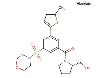 {(2S)-1-[3-(5-methyl-2-thienyl)-5-(4-morpholinylsulfonyl)benzoyl]-2-pyrrolidinyl}methanol