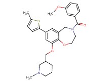 4-(3-methoxybenzoyl)-9-[(1-methyl-3-piperidinyl)methoxy]-7-(5-methyl-2-thienyl)-2,3,4,5-tetrahydro-1,4-benzoxazepine