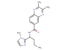 2,3-dimethyl-N-[1-(1-methyl-1H-imidazol-2-yl)butyl]quinoxaline-6-carboxamide