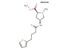 methyl (2S,4S)-1-methyl-4-{[4-(2-thienyl)butanoyl]amino}pyrrolidine-2-carboxylate