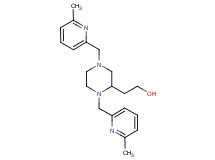 2-{1,4-bis[(6-methyl-2-pyridinyl)methyl]-2-piperazinyl}ethanol