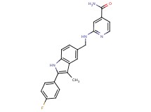2-({[2-(4-fluorophenyl)-3-methyl-1H-indol-5-yl]methyl}amino)isonicotinamide