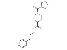 1-(cyclopentylcarbonyl)-N-[3-(4-pyridinyl)propyl]-4-piperidinecarboxamide