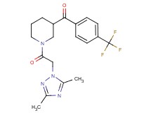 {1-[(3,5-dimethyl-1H-1,2,4-triazol-1-yl)acetyl]-3-piperidinyl}[4-(trifluoromethyl)phenyl]methanone