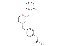 N-(4-{[2-(2-chlorobenzyl)-4-morpholinyl]methyl}phenyl)acetamide