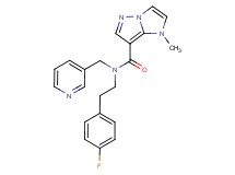 N-[2-(4-fluorophenyl)ethyl]-1-methyl-N-(pyridin-3-ylmethyl)-1H-imidazo[1,2-b]pyrazole-7-carboxamide