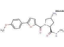(2S,4R)-4-amino-1-[5-(4-methoxyphenyl)-2-furoyl]-N-methylpyrrolidine-2-carboxamide