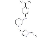 1-[(1-ethyl-1H-pyrazol-4-yl)methyl]-N-(4-isopropylphenyl)-3-piperidinamine