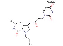 (4R)-4-{[3-(2,4-dioxo-3,4-dihydropyrimidin-1(2H)-yl)propanoyl]amino}-N-isopropyl-1-propyl-L-prolinamide