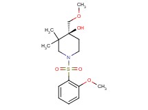 (4S)-4-(methoxymethyl)-1-[(2-methoxyphenyl)sulfonyl]-3,3-dimethyl-4-piperidinol
