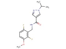 N-(2,6-difluoro-3-methoxybenzyl)-1-isopropyl-1H-pyrazole-4-carboxamide