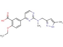 2-ethoxy-5-(2-{methyl[(5-methyl-1H-pyrazol-3-yl)methyl]amino}pyrimidin-4-yl)benzoic acid