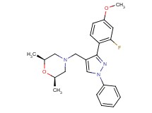 (2R*,6S*)-4-{[3-(2-fluoro-4-methoxyphenyl)-1-phenyl-1H-pyrazol-4-yl]methyl}-2,6-dimethylmorpholine