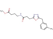 methyl 4-({3-[5-(3-methylbenzyl)-1,3,4-oxadiazol-2-yl]propanoyl}amino)butanoate