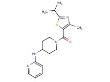 N-{1-[(2-isopropyl-4-methyl-1,3-thiazol-5-yl)carbonyl]-4-piperidinyl}-2-pyridinamine