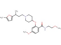 4-methoxy-N-(2-methoxyethyl)-2-({1-[3-(5-methyl-2-furyl)butyl]-4-piperidinyl}oxy)benzamide