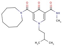 5-(1-azocanylcarbonyl)-N-methyl-1-(3-methylbutyl)-4-oxo-1,4-dihydro-3-pyridinecarboxamide