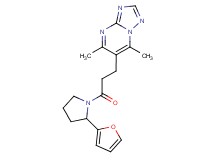 6-{3-[2-(2-furyl)pyrrolidin-1-yl]-3-oxopropyl}-5,7-dimethyl[1,2,4]triazolo[1,5-a]pyrimidine